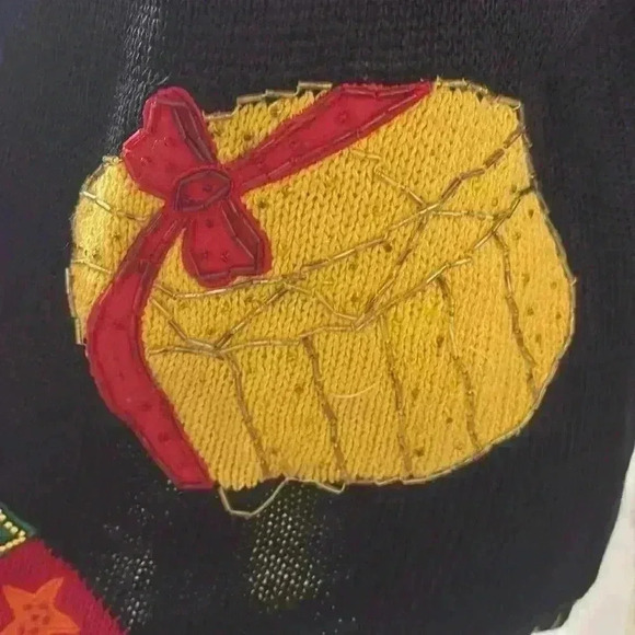 Vintage Ugly Christmas Sweater Embroidered Size L - Picture 6 of 14